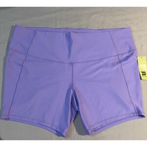 All In Motion Biker Shorts In Violet - Women's 4XL